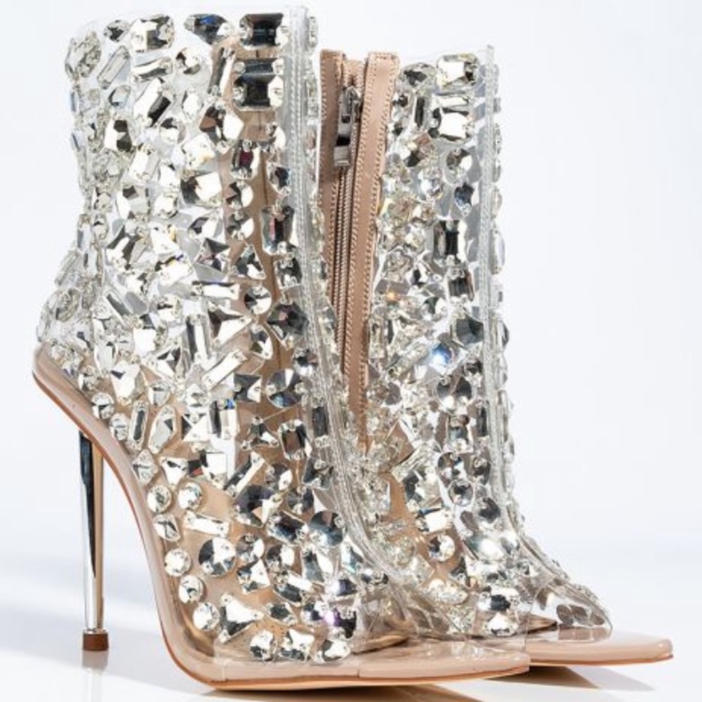 Clear Glass Booties